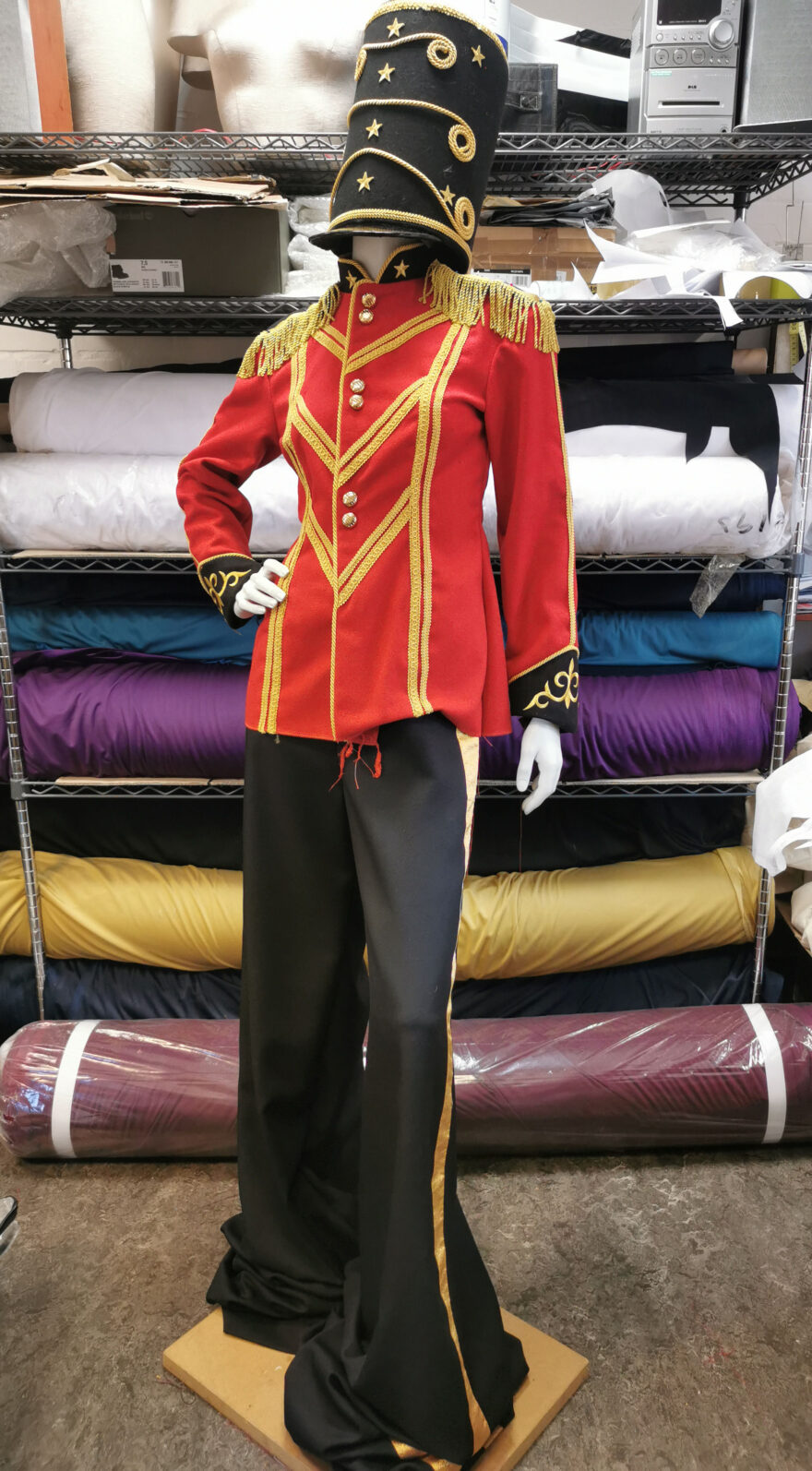Christmas Nutcracker Hat, Jacket and Trousers for Stilt Walkers Costumes