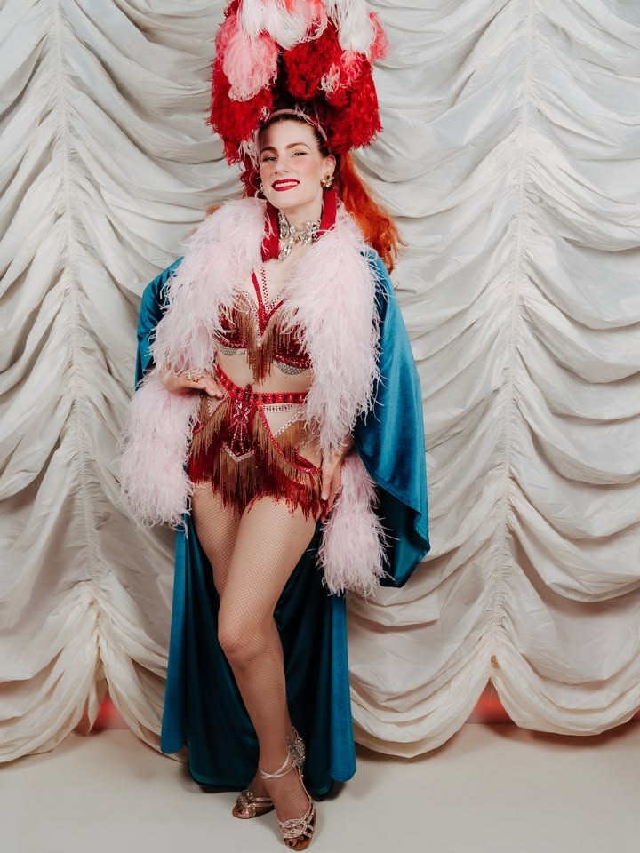 Teal Velvet 1920's Great Gatsby Cocoon Dress Robe Costume with Tassel Scarf and Diamante Fastening Brooch